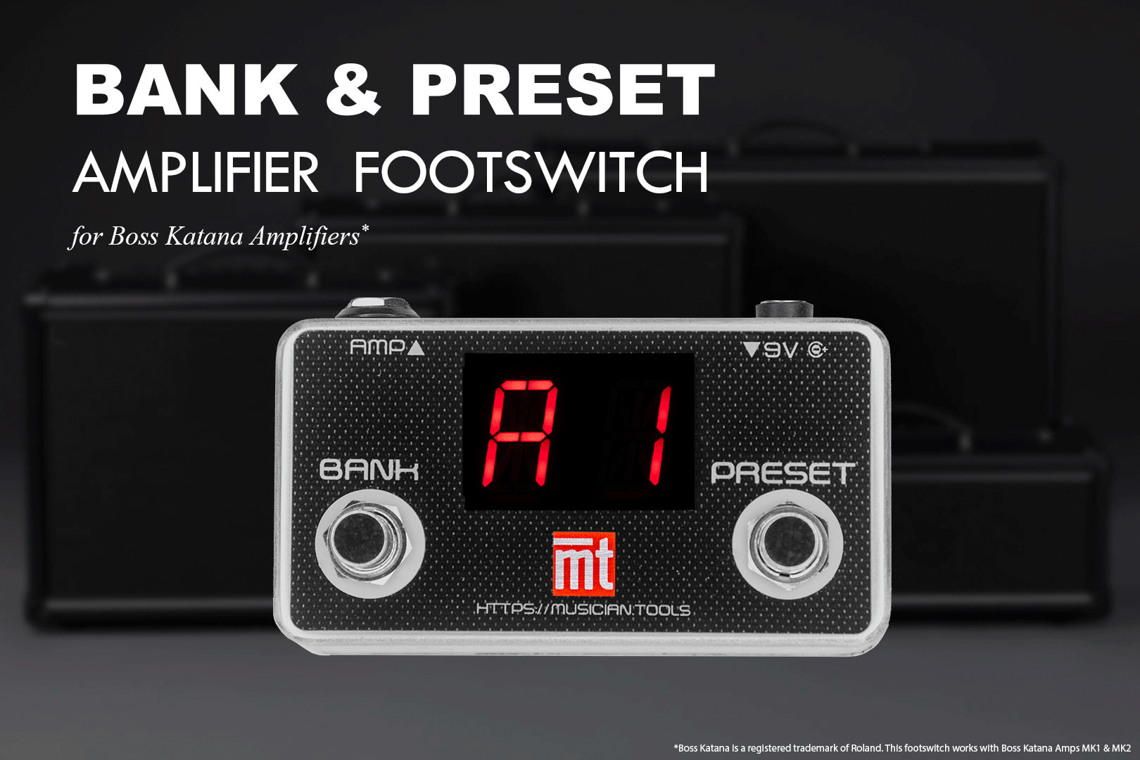 Boss Katana Channel and Bank Switch Stompbox