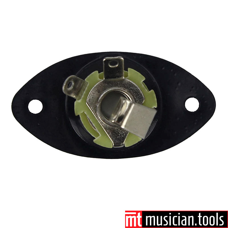 Jackson, Ibanez, Charvel, PRS, ESP Black Oval Guitar Jack Back