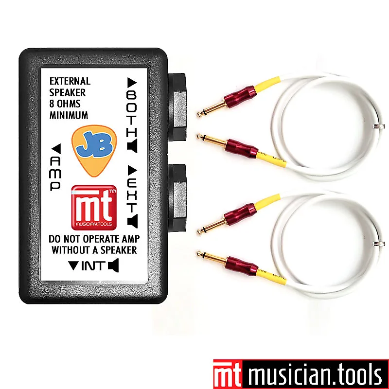 Vox, Peavey, Line6, Marshall, Fender, Mesa, Blackstar External Speaker Mod U2 with 2 Speaker Cables